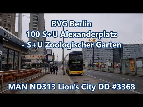 BVG Berlin - Linie 100, MAN ND313 Lion's City DD #3368