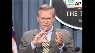 Rumsfeld's Pentagon briefing comments on Iraq