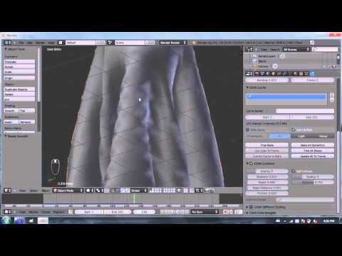 Blender 2.6 Tutorial 20 - Cloth  Pt 1 / 3