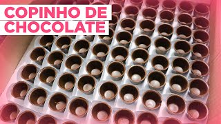 Com quanto tempo de antecedência posso fazer os copinhos de chocolate