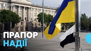 Над Николаевом подняли "флаг надежды"