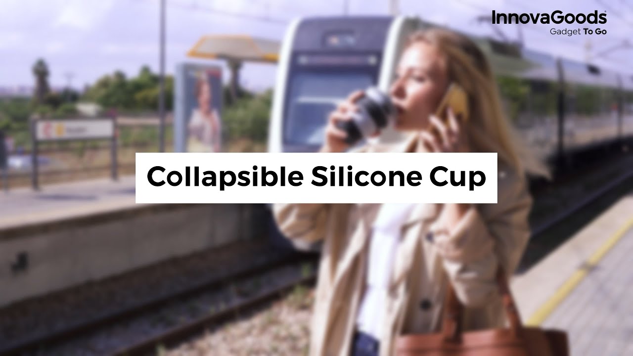 Sulankstomas silikoninis puodelis Flahsie InnovaGoods Gadget To Go