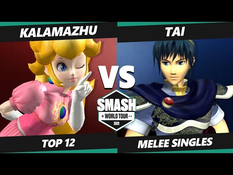 SWT NA West RF Top 12 - Kalamazhu (Peach) Vs. Tai (Marth) SSBM Smash Melee Tournament