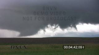 preview picture of video '6/20/2009 Shields, KS tornado and wall cloud stock video'