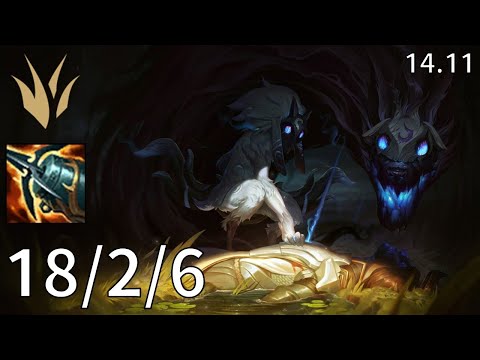 Kindred Jungle vs Rengar - EUW Master | Patch 14.11