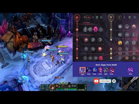 LOL -  League Of Legends - Ziggs ARAM Build Guide, Runes, Items 12.19 NA, LoL