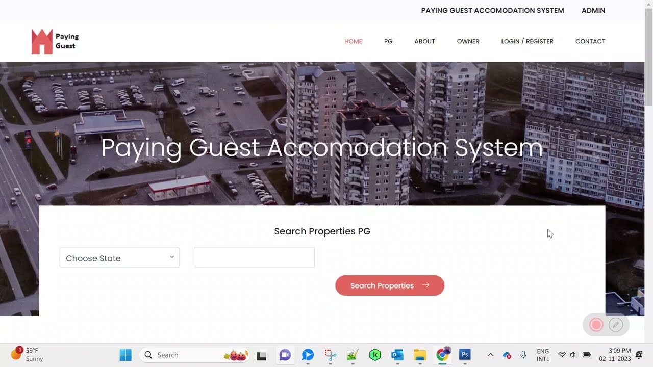 Paying Guest Accommodation Management Software