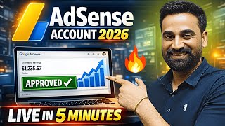 How To Create A Google AdSense Account In 2026 | AdSense Account Kaise Banaye
