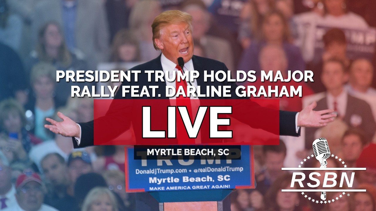 LIVE: President Trump Holds Major Rally in Myrtle Beach with Darline Graham - 08/21/26
