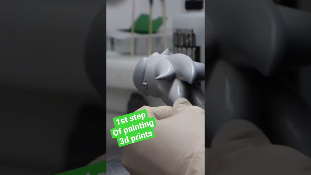 Primer is key when painting 3D prints #paintingforbeginners #3dprinting