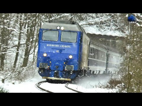 ☃️🚆❄Horns Show de Goarne By Jimmy 64-1300-4 in Zăpadă/Snow in Defileul Crișului Repede Canyon ❄🚆☃️