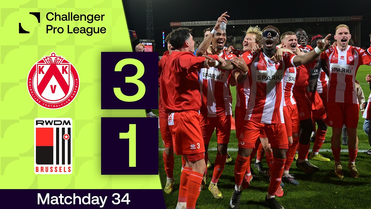 KV Kortrijk vs RWDM Brussels Highlights