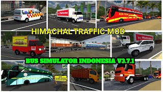 Himachal Traffic Mod V1 - Bus Simulator Indonesia V3.7.1 - New Indian Traffic Mod For Bussid