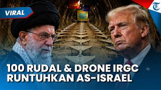 GEMPURAN IRAN LUMPUHKAN Pertahanan AS Israel, 100 Rudal & Drone Presisi IRGC Diluncurkan