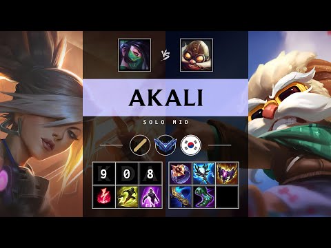 Akali Mid vs Corki - KR Diamond Patch 25.S1.2