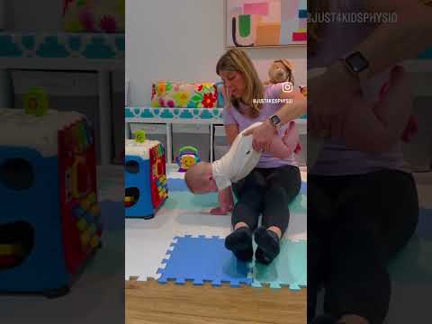 Baby Wheelbarrow-Upper Body Strengthening #short #baby #armstrength #physiotherapy
