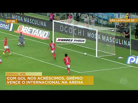 GRENAL 438: Com gol nos acréscimos, Grêmio vence o Internacional na Arena