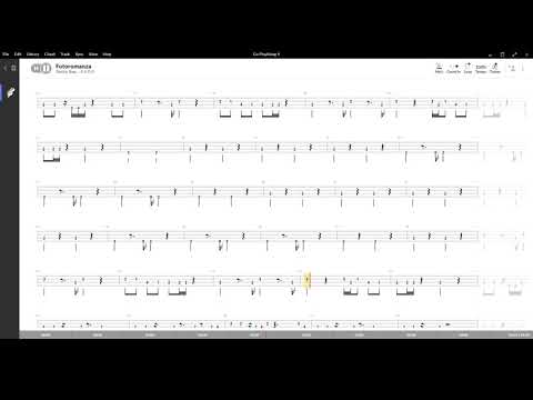 Fotoromanza ( Gianna Nannini ) ,Tablatura e base Senza Basso - Backing bass track - NO BASS