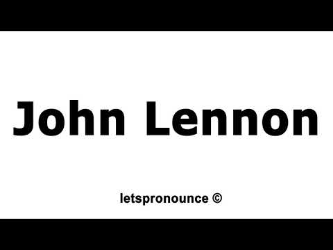 How to Pronounce John Lennon