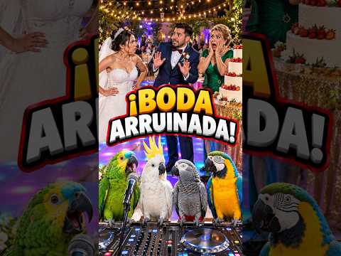 Estos 4 loros se colaron de noche en plena boda, contaron todos los secretos