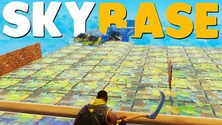 BUILDING THE WORLD'S BIGGEST SKYBASE | Fortnite Battle Royale