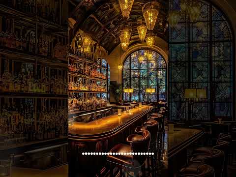 Jazz Lounge Bar 🍷 Relaxing Saxophone Jazz Music - Soothing Background Music in Cozy Bar Ambience