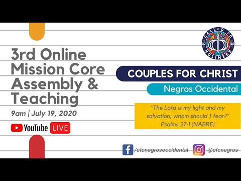 Couples for Christ Negros Occidental Mission Core Assembly - July 19, 2020