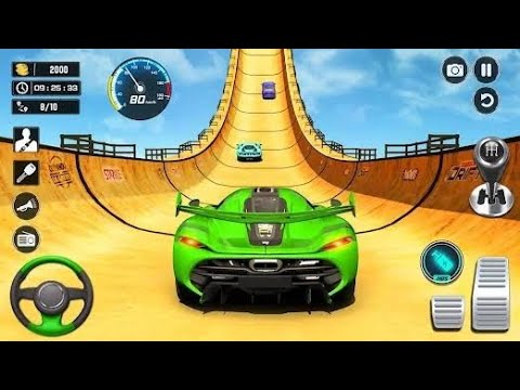 ramp car stunt//super crazy mega ramp gta car racing//android gaming//