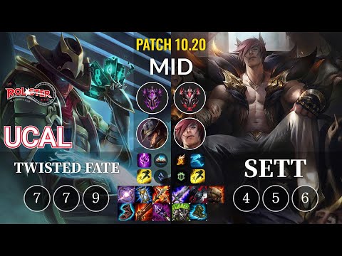 KT Ucal Twisted Fate vs Sett Mid - KR Patch 10.20