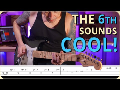 COOL LICK that uses 6th DOUBLE STOPS / with TABS and POV