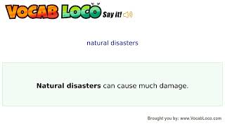 Video thumbnail for natural disasters
