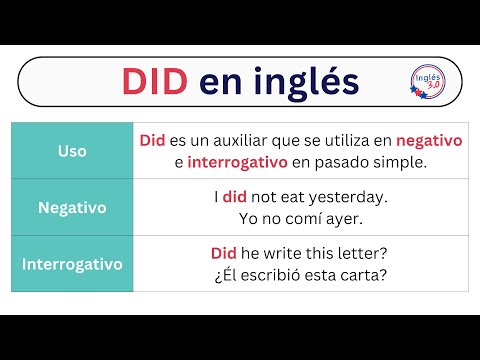 Did en inglés: cómo usar este auxiliar en pasado