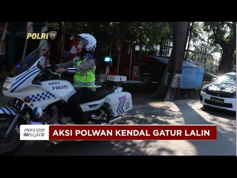 PRESISI UPDATE : POLRES KENDAL AKSI GATUR LALIN POLWAN KENDAL 16/08/2024 08.00