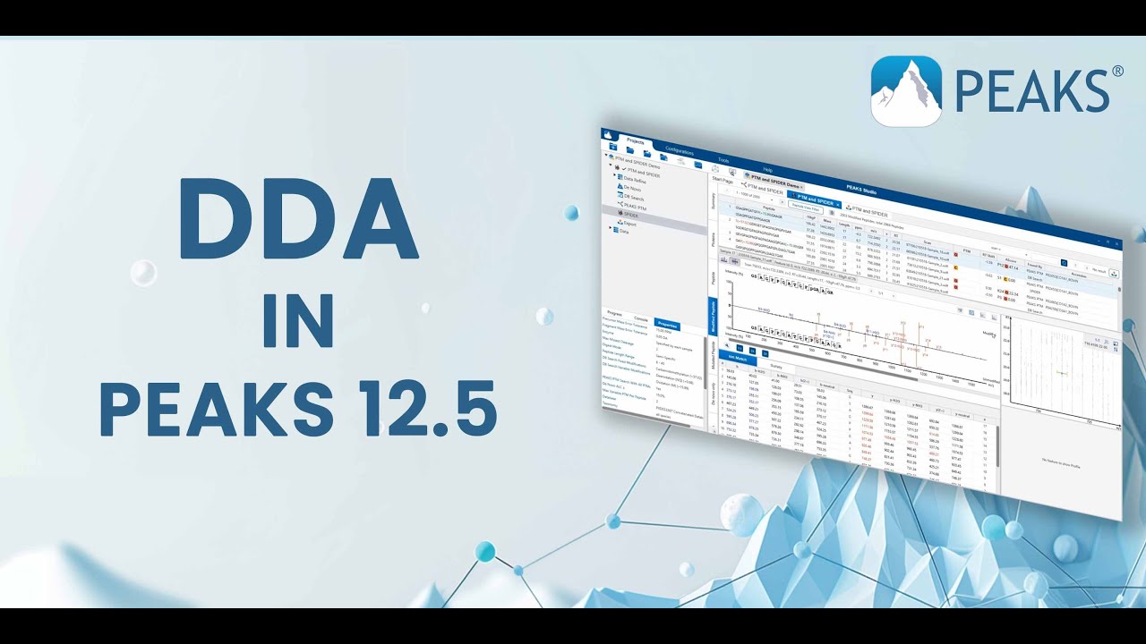 DDA Tutorial (PEAKS 12.5)
