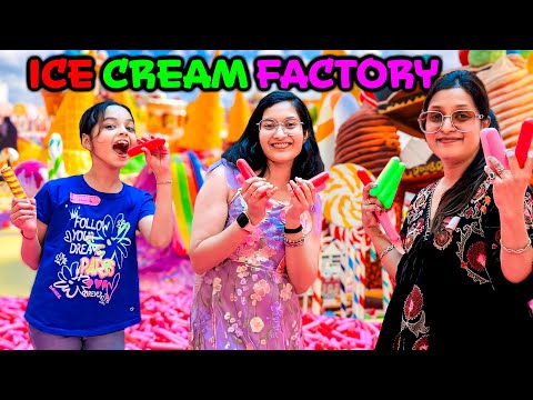ICE CREAM FACTORY 🍨🍦 | 🛠️ Make Your Own Ice Cream 🍧 | Cute Sisters