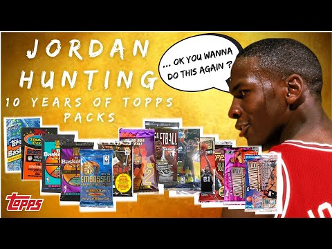 MICHAEL JORDAN HUNTING 🐐 10 years of Topps NBA Basketball packs!