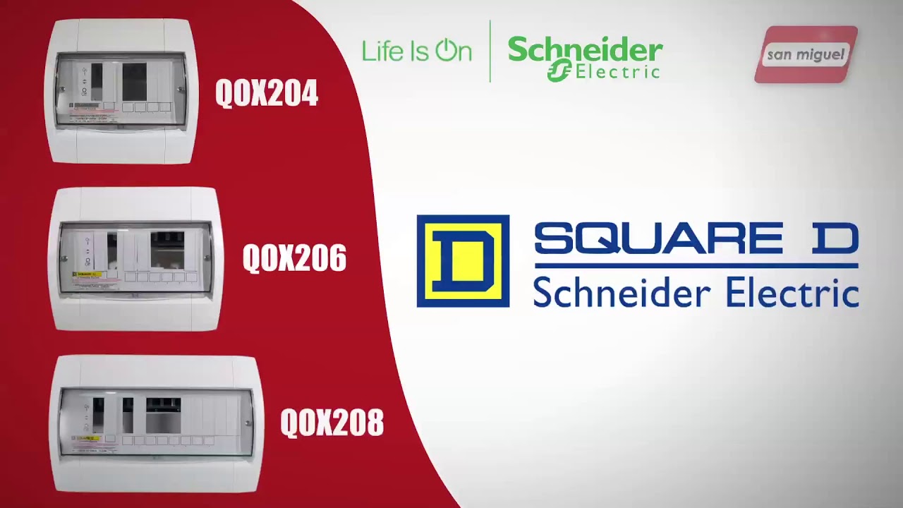 Centros de carga QOX schneider electric