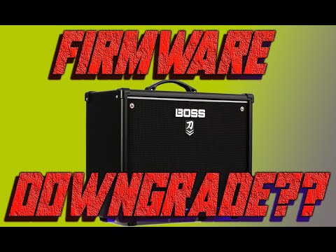 HOW TO ROLL BACK (DOWNGRADE) BOSS KATANA MKII FIRMWARE