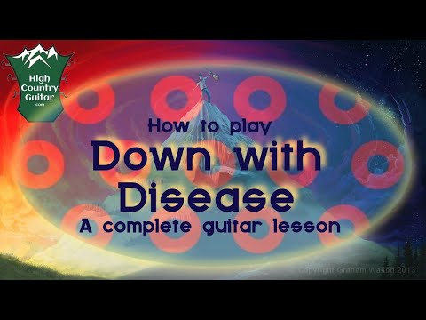 Tablature for: Down With Disease, off the album Hoist, track two - Original song by: Phish
