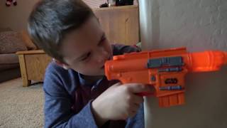 Nerf Gun War! Ethan Vs. Cole! Extreme Toys TV Battle. Round One "Star Wars Nerf Edition"