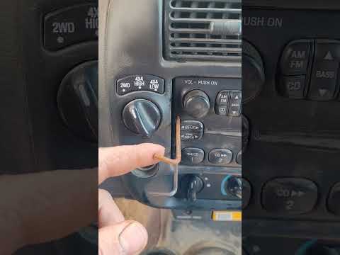 2001 ford ranger radio removal without the fancy tools #fordranger #ford #radio #mechanic #lifehack