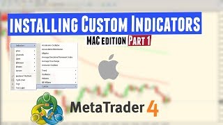 How to install custom indicators in MetaTrader 4 on MAC Part 1