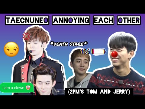 Taecnuneo annoying each other (2PM's Tom & Jerry)