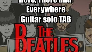 Here There and Everywhere BEATLES solo guitar sheet music