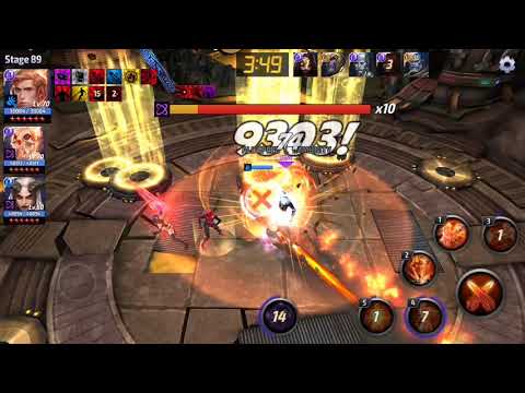 T2 Human Torch VS stage 89 Ebony Maw in 3 mins (no CTP) - Marvel Future Fight