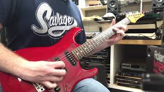 Video thumbnail for Ibanez R334 super rare vintage style super strat by Clifton Wright