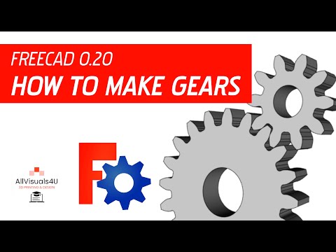 ⚙ How To Make Gears In FreeCAD 0.20 - Gear Generator - FreeCAD Gear Tutorial