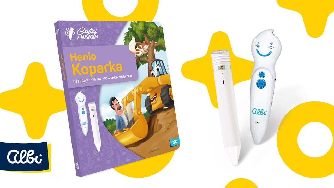 Interaktywna książka „Henio Koparka” z serii Czytaj z Albikiem