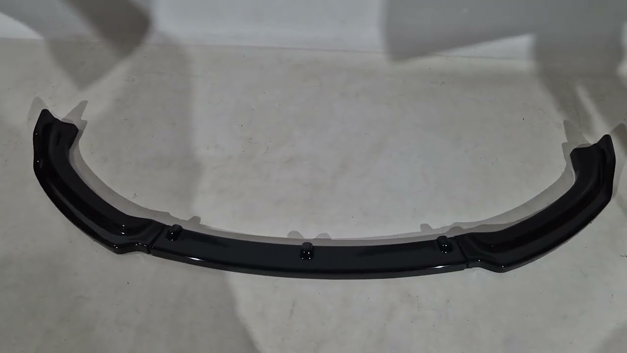 Накладка на передний бампер DPT Lip для стоковой версии (2015-2018, черный глянец) Video 1