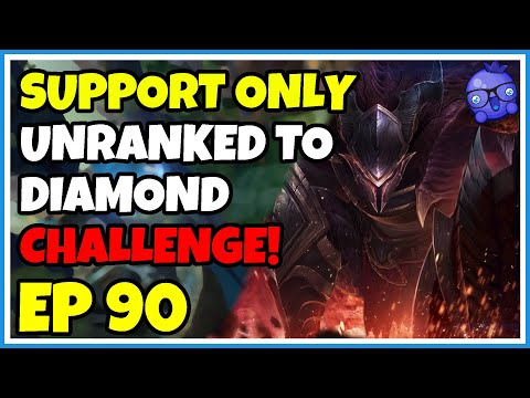 Support Unranked to Diamond Challenge - Episode 90 - Pantheon